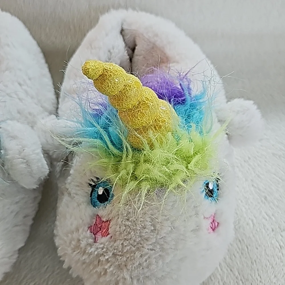 CAT & JACK | Unicorn Slippers, Faux Fur, Colorful